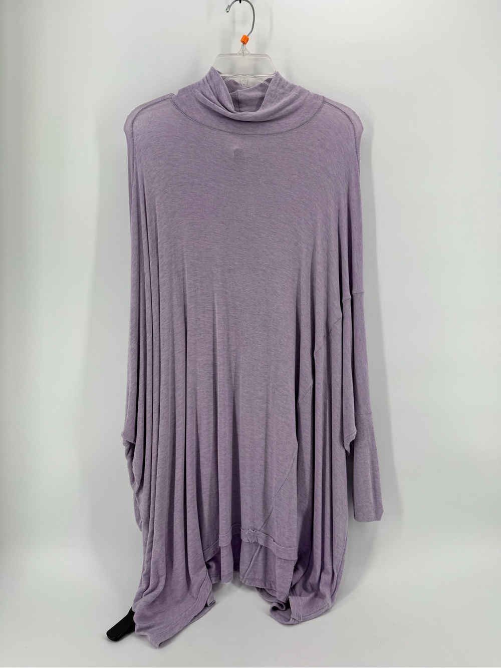 We the Free Light Lavender Turtleneck Draped Women's Top Oversized Small